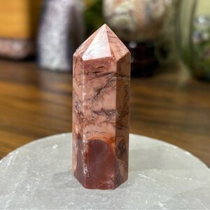 Cotton candy agate Tower